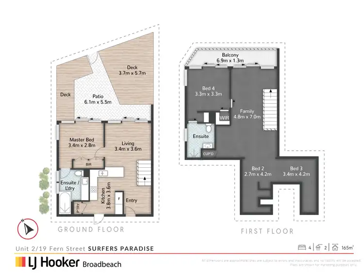 Floorplan of Homely apartment listing, 2/19 Fern Street, Surfers Paradise QLD 4217