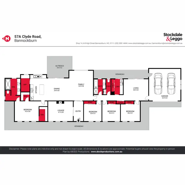 Floorplan of Homely house listing, 57A Clyde Road, Bannockburn VIC 3331