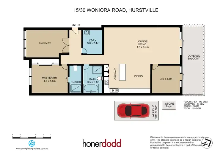 Floorplan of Homely apartment listing, 15/30-32 Woniora Road, Hurstville NSW 2220