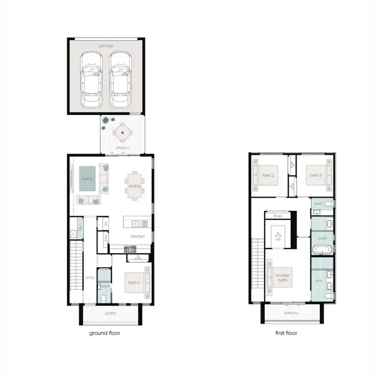 Floorplan of Homely semi-detached listing, 23 Jane Armytage Parade, Marsden Park NSW 2765