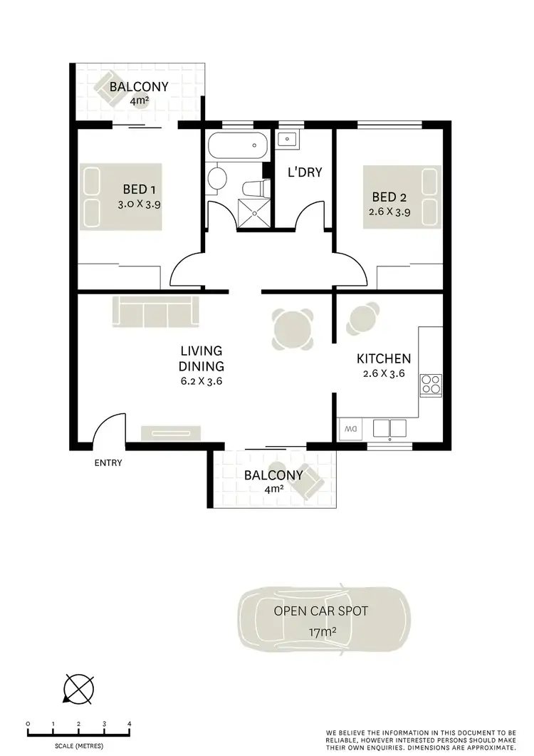 Floorplan of Homely apartment listing, 9/81 Trafalgar Street, Stanmore NSW 2048
