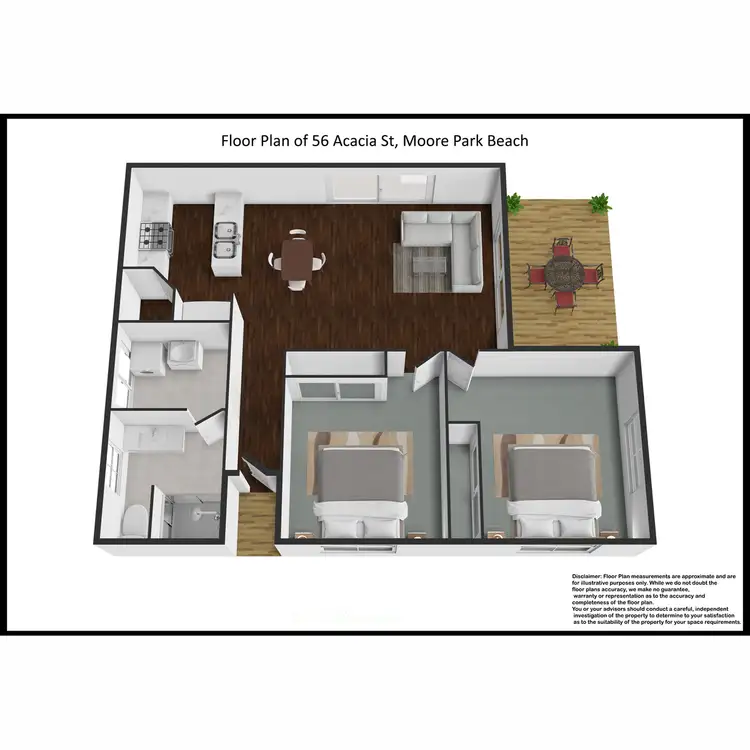 Floorplan of Homely house listing, 56 Acacia Street, Moore Park Beach QLD 4670