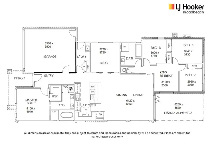 Floorplan of Homely house listing, 13 Azure Way, Hope Island QLD 4212