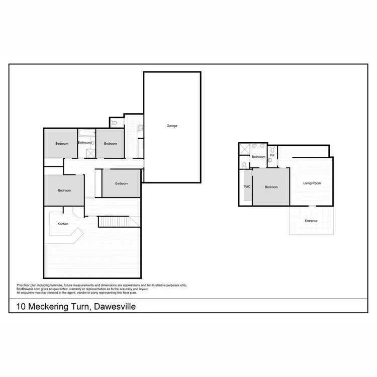 Floorplan of Homely house listing, 10 Meckering Turn, Dawesville WA 6211