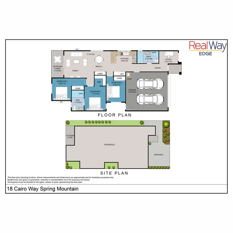 Floorplan of Homely house listing, 18 Cairo Way, Spring Mountain QLD 4300