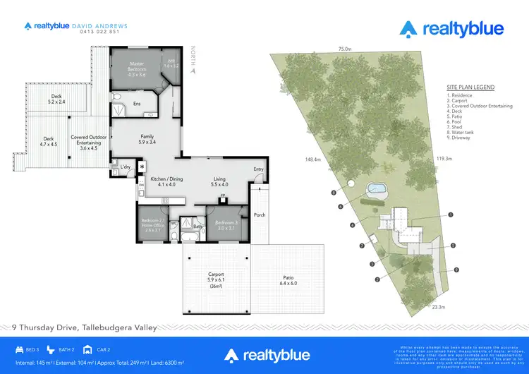 Floorplan of Homely rural property listing, 9 Thursday Drive, Tallebudgera Valley QLD 4228