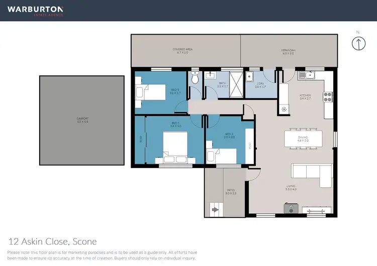Floorplan of Homely house listing, 12 Askin Close, Scone NSW 2337