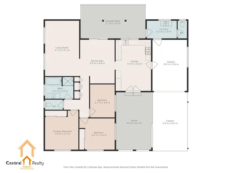 Floorplan of Homely house listing, 4 Bethel Close, Mareeba QLD 4880