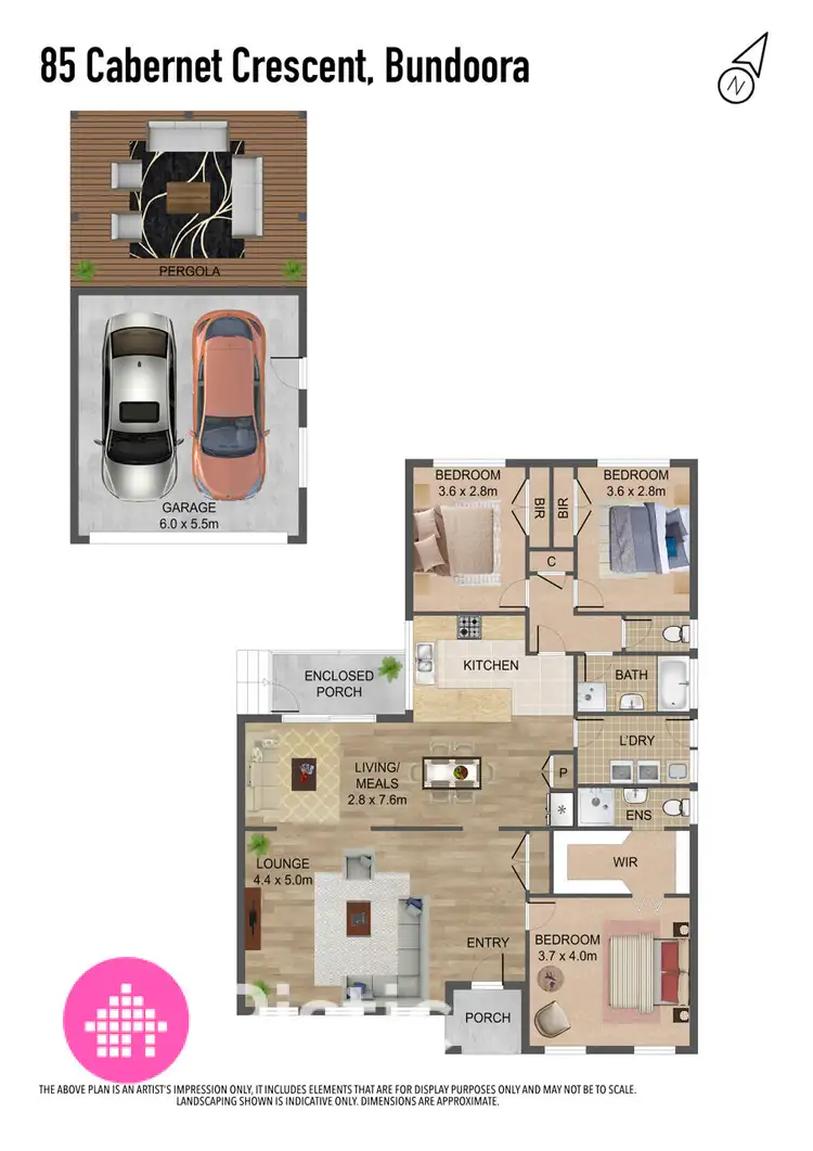 Floorplan of Homely house listing, 85 Cabernet Crescent, Bundoora VIC 3083