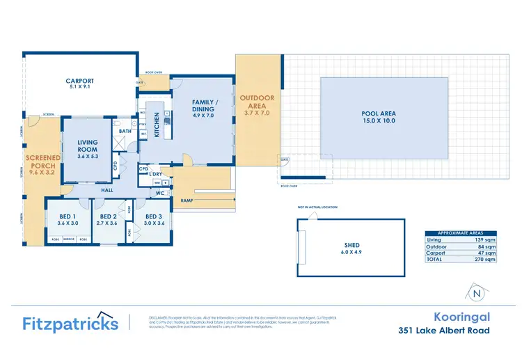 Floorplan of Homely house listing, 351 Lake Albert Road, Kooringal NSW 2650