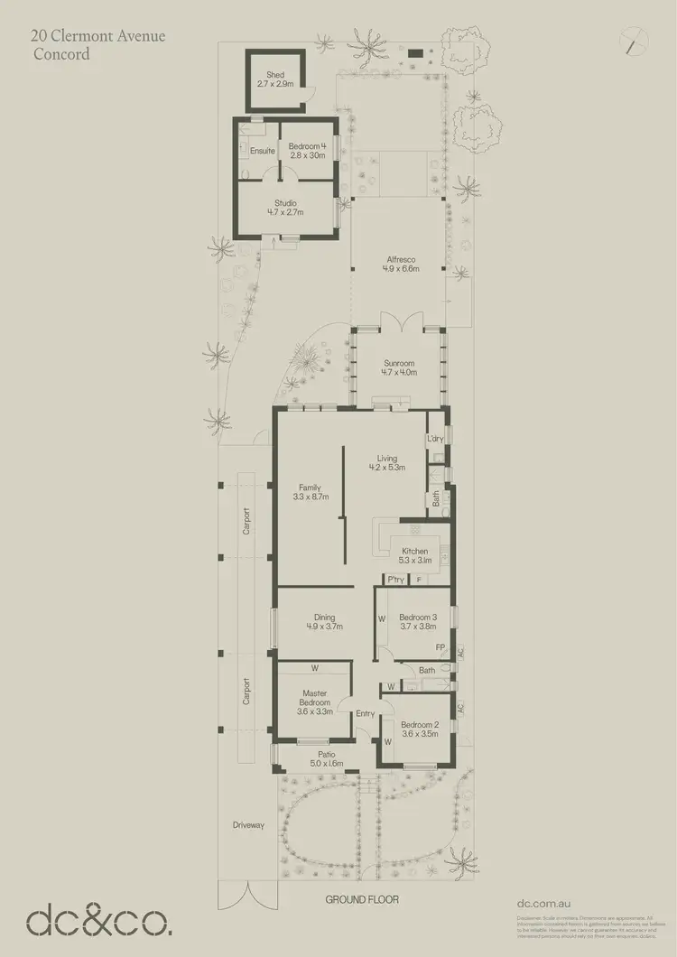 Floorplan of Homely house listing, 20 Clermont Avenue, Concord NSW 2137