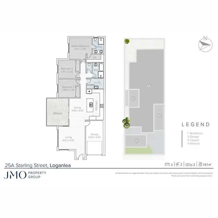 Floorplan of Homely semi-detached listing, 25A Starling Street, Loganlea QLD 4131