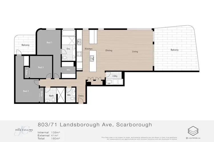 Floorplan of Homely apartment listing, 803/71 Landsborough Avenue, Scarborough QLD 4020