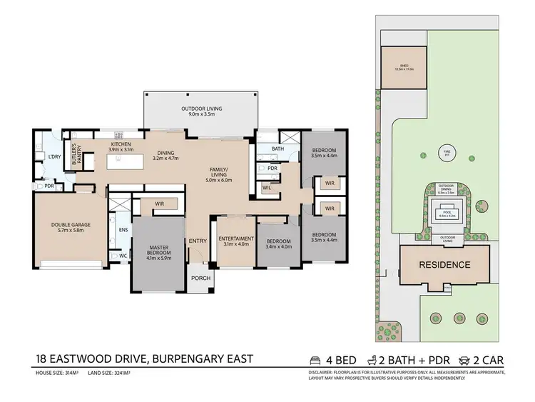 Floorplan of Homely house listing, 18 Eastwood Drive, Burpengary East QLD 4505