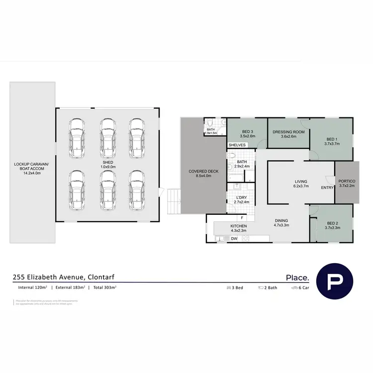 Floorplan of Homely house listing, 255 Elizabeth Avenue, Clontarf QLD 4019