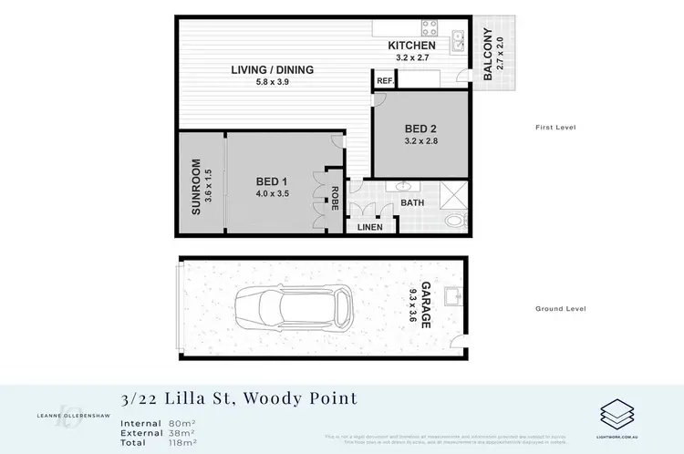 Floorplan of Homely apartment listing, 3/22 Lilla Street, Woody Point QLD 4019