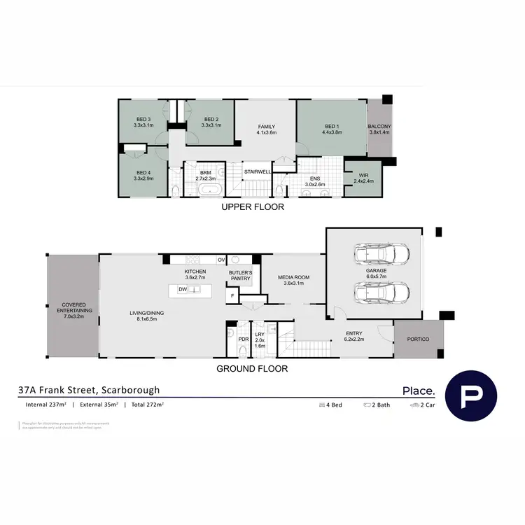 Floorplan of Homely house listing, 37a Frank Street, Scarborough QLD 4020