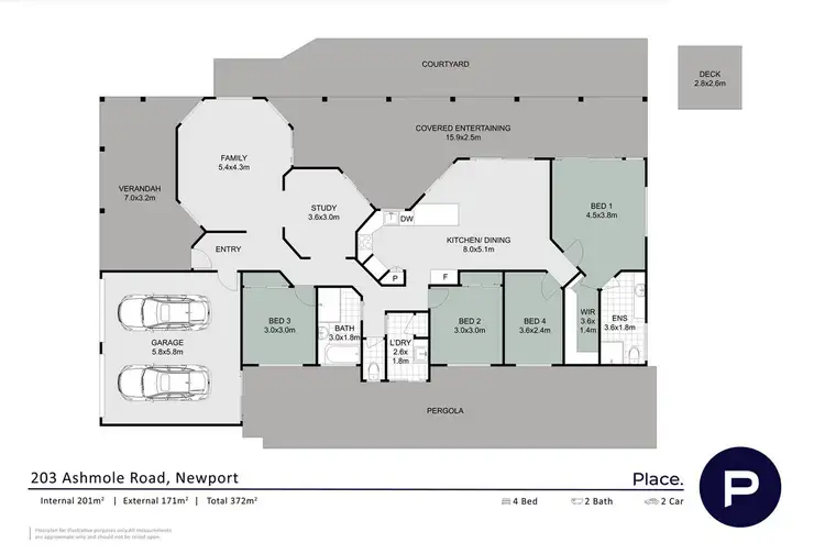 Floorplan of Homely house listing, 203 Ashmole Road, Newport QLD 4020