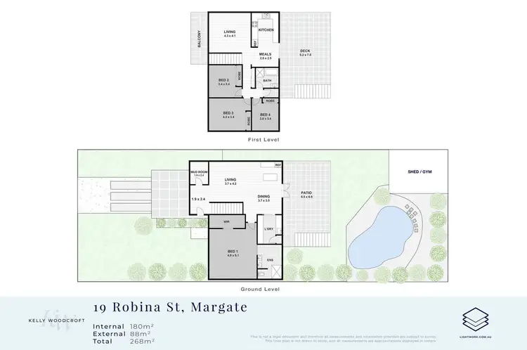 Floorplan of Homely house listing, 19 Robina Street, Margate QLD 4019