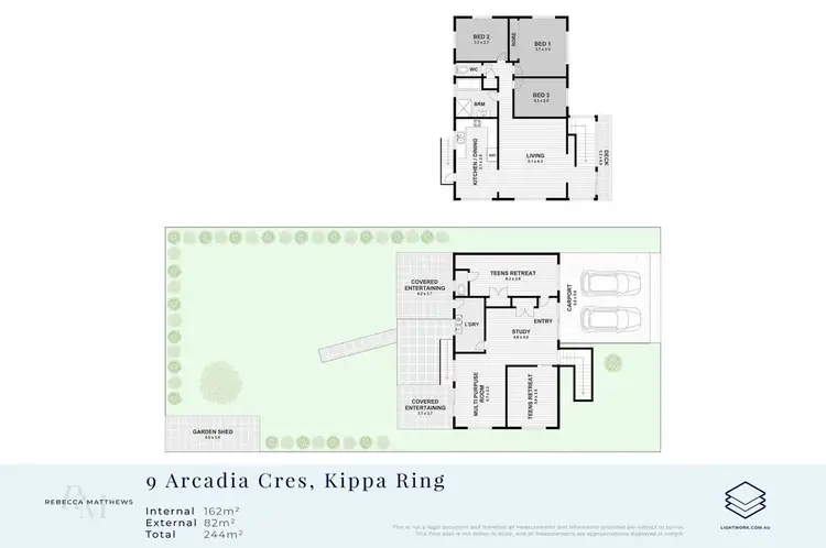 Floorplan of Homely house listing, 9 Arcadia Crescent, Kippa-Ring QLD 4021