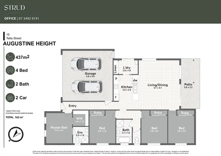 Floorplan of Homely house listing, 10 Tetta Street, Augustine Heights QLD 4300