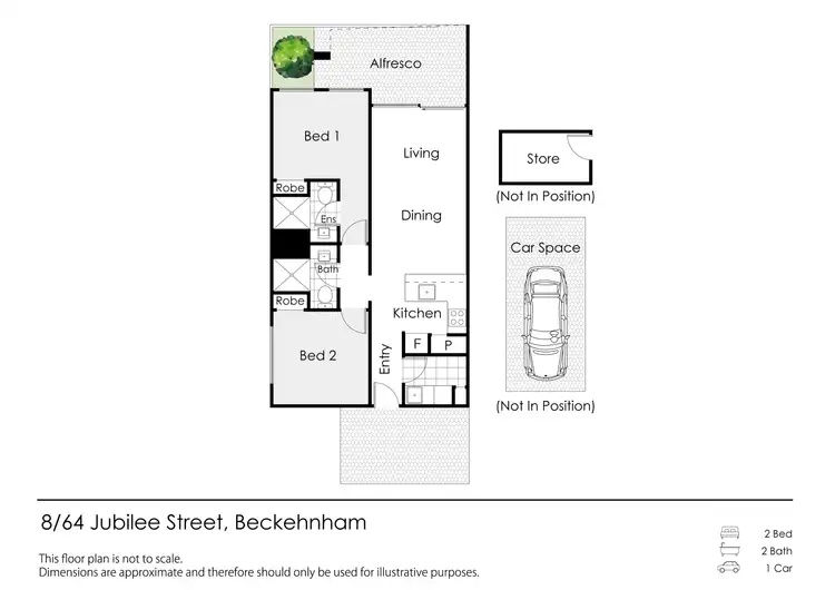 Floorplan of Homely unit listing, 8/64 Jubilee Street, Beckenham WA 6107