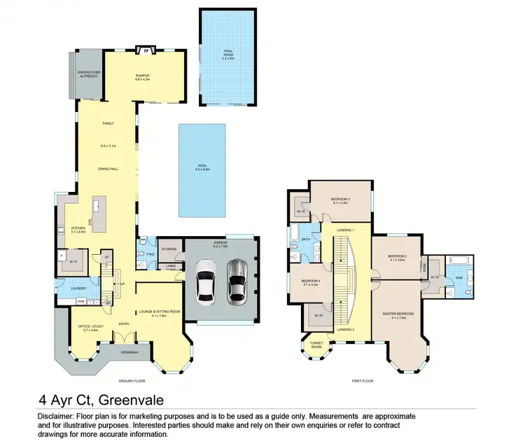 Floorplan of Homely house listing, 4 Ayr Close, Greenvale VIC 3059
