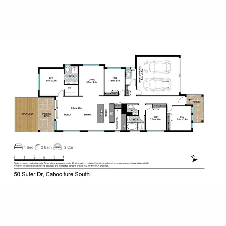 Floorplan of Homely house listing, 50 Suter Drive, Caboolture South QLD 4510
