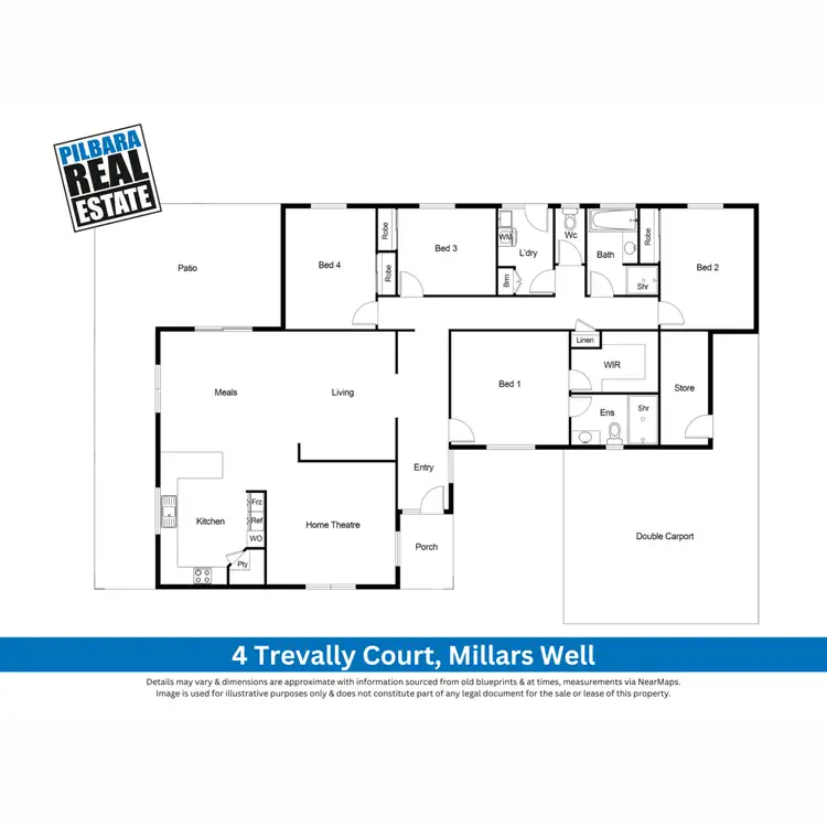 Floorplan of Homely house listing, 4 Trevally Court, Millars Well WA 6714