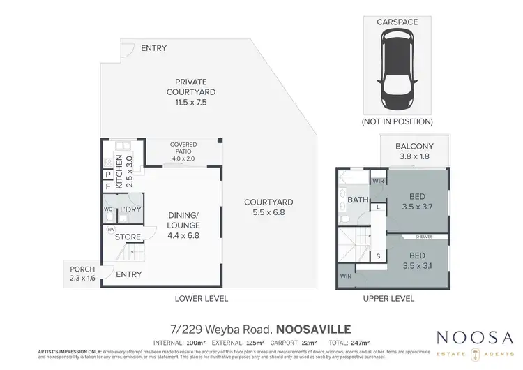 Floorplan of Homely unit listing, 7/229 Weyba Road, Noosaville QLD 4566
