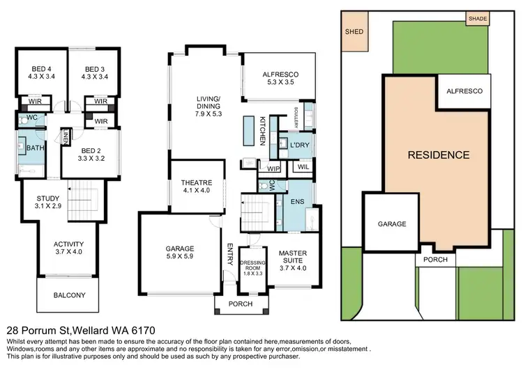 Floorplan of Homely house listing, 28 Porrum Street, Wellard WA 6170