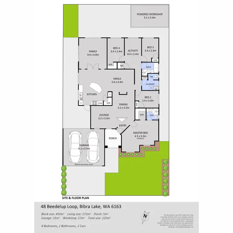 Floorplan of Homely house listing, 48 Beedelup Loop, Bibra Lake WA 6163