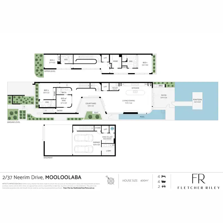 Floorplan of Homely house listing, 2/37 Neerim Drive, Mooloolaba QLD 4557
