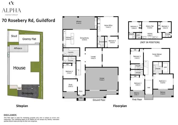 Floorplan of Homely house listing, 70 Rosebery Road, Guildford NSW 2161