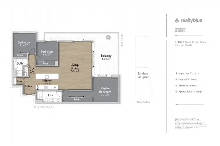 Floorplan of Homely unit listing, 8/72 The Esplanade, Burleigh Heads QLD 4220