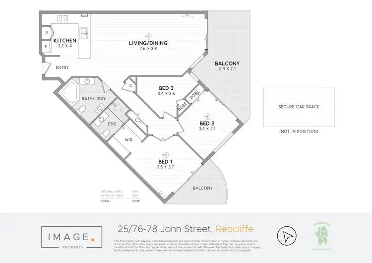 Floorplan of Homely unit listing, 25/76-78 John Street, Redcliffe QLD 4020