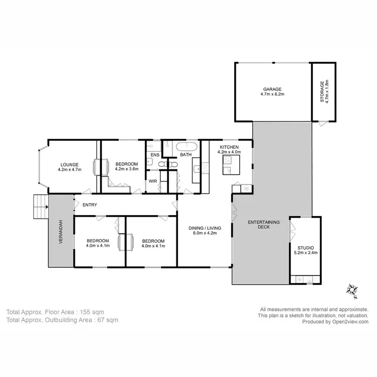 Floorplan of Homely house listing, 78 Montagu Street, New Town TAS 7008