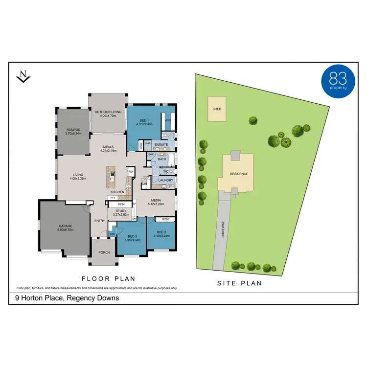 Floorplan of Homely house listing, 9 Horton Place, Regency Downs QLD 4341