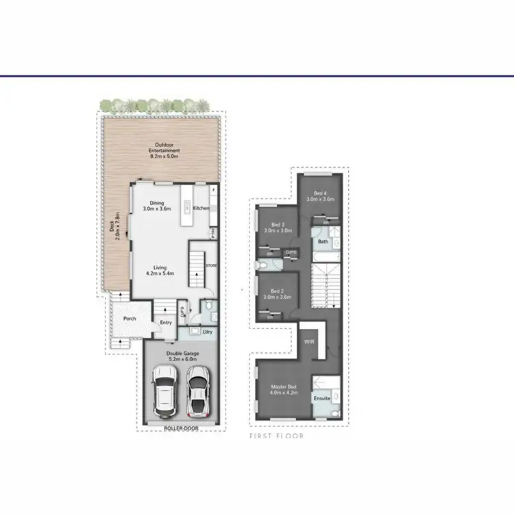 Floorplan of Homely house listing, 1/5 Maslin Chase, Pacific Pines QLD 4211