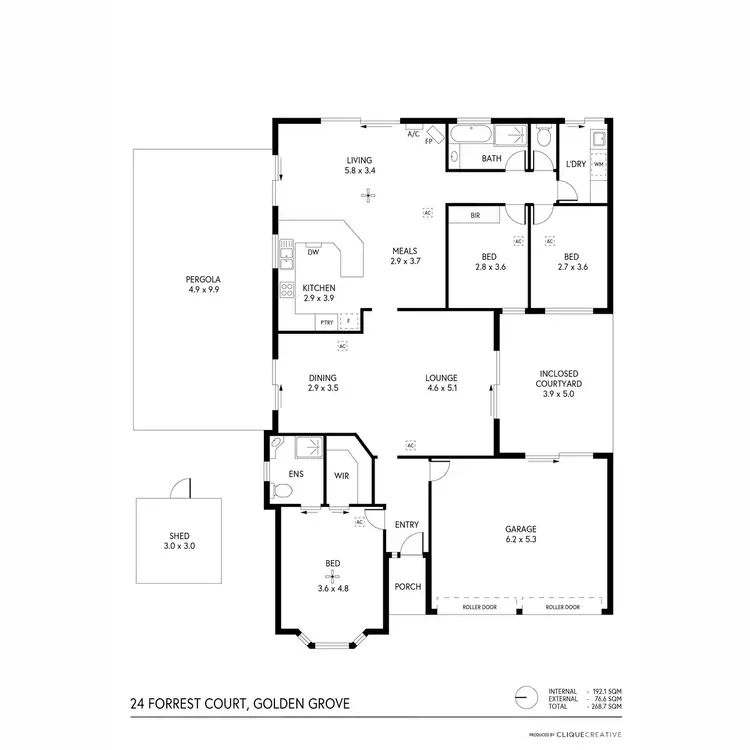 Floorplan of Homely house listing, 24 Forrest Court, Golden Grove SA 5125