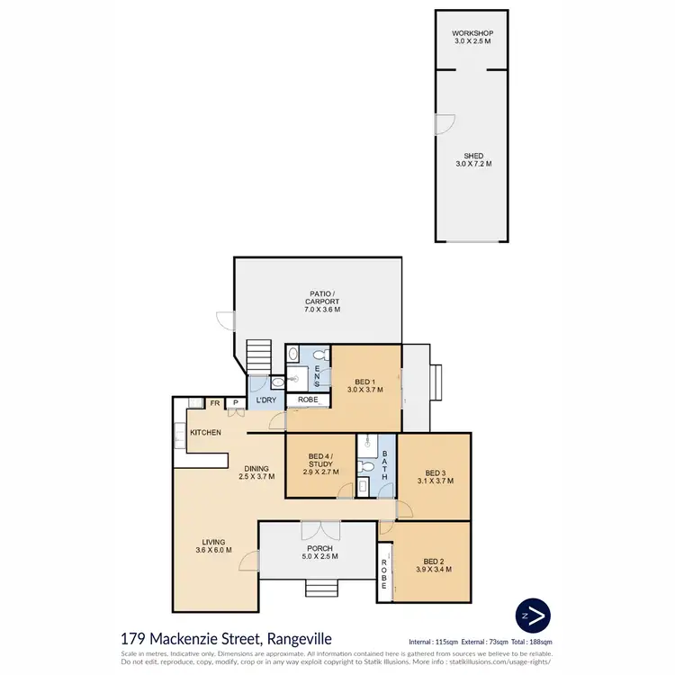 Floorplan of Homely house listing, 179 Mackenzie Street, Rangeville QLD 4350