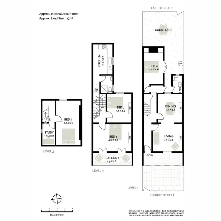 Floorplan of Homely terrace listing, 140 Bourke Street, Woolloomooloo NSW 2011