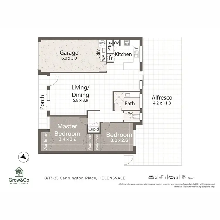 Floorplan of Homely townhouse listing, 8/13-25 Cannington Place, Helensvale QLD 4212