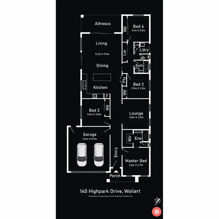 Floorplan of Homely house listing, 140 Highpark Drive, Wollert VIC 3750