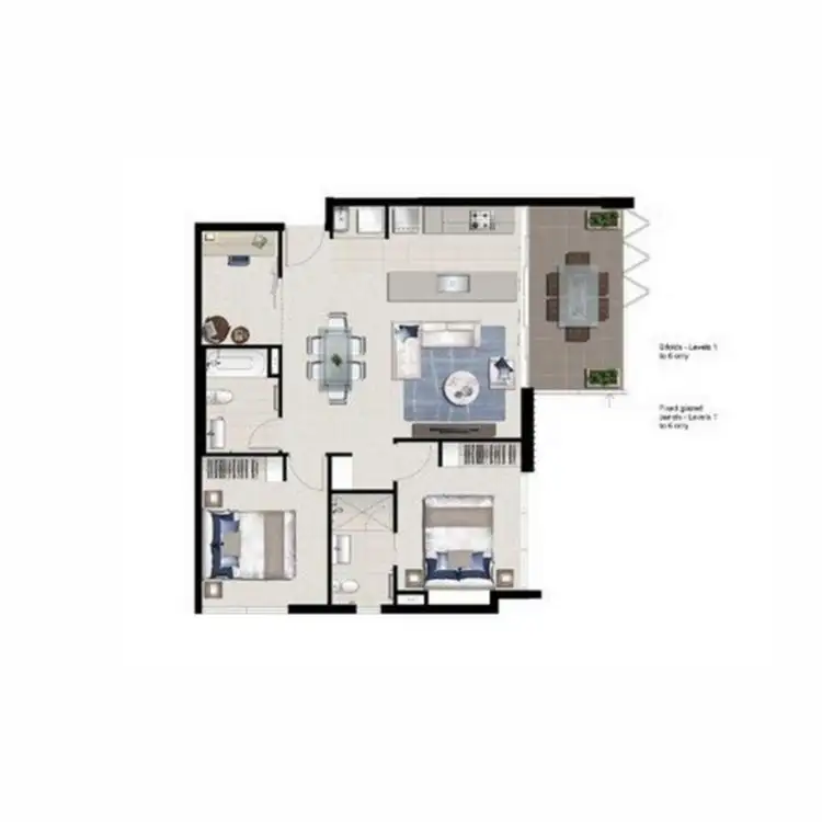 Floorplan of Homely unit listing, 703/50-54 Hudson Road, Albion QLD 4010