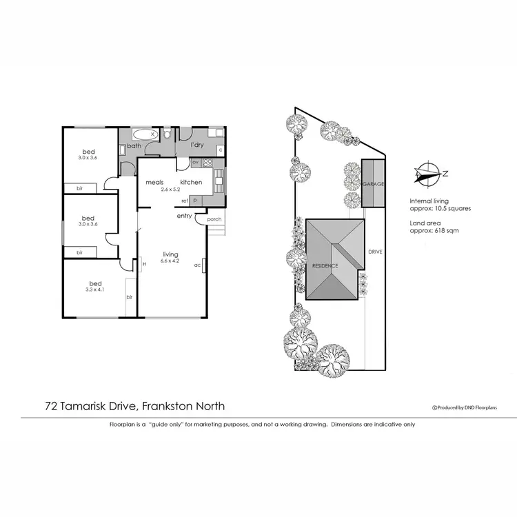 Floorplan of Homely house listing, 72 Tamarisk Drive, Frankston North VIC 3200