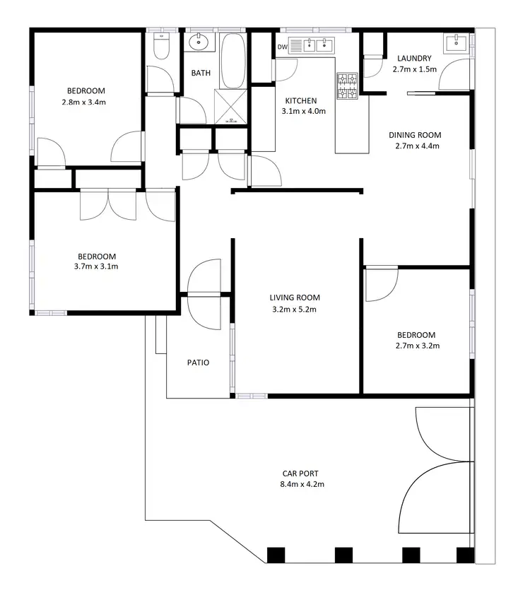 Floorplan of Homely house listing, 22 Waratah Way, Wodonga VIC 3690