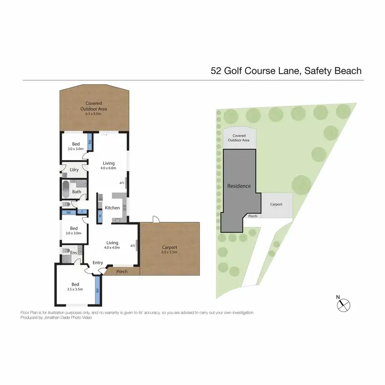 Floorplan of Homely house listing, 52 Golf Course Lane, Safety Beach VIC 3936
