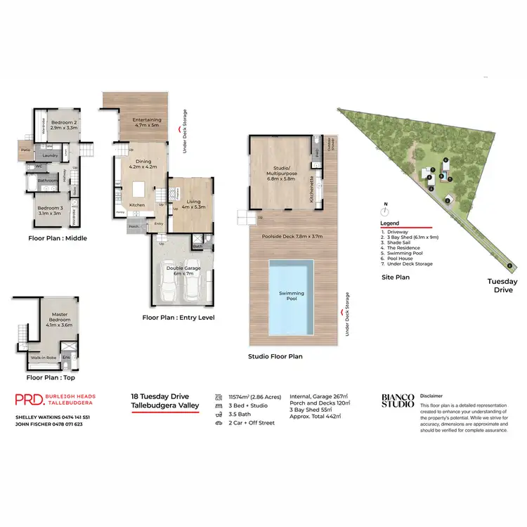 Floorplan of Homely rural property listing, 18 Tuesday Drive, Tallebudgera Valley QLD 4228