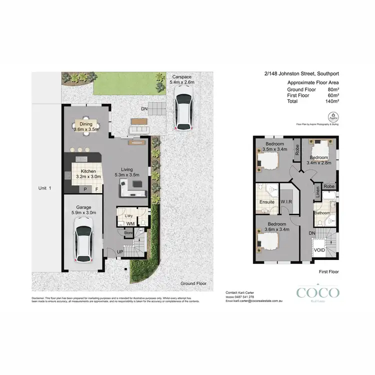 Floorplan of Homely townhouse listing, 2/148 Johnston Street, Southport QLD 4215